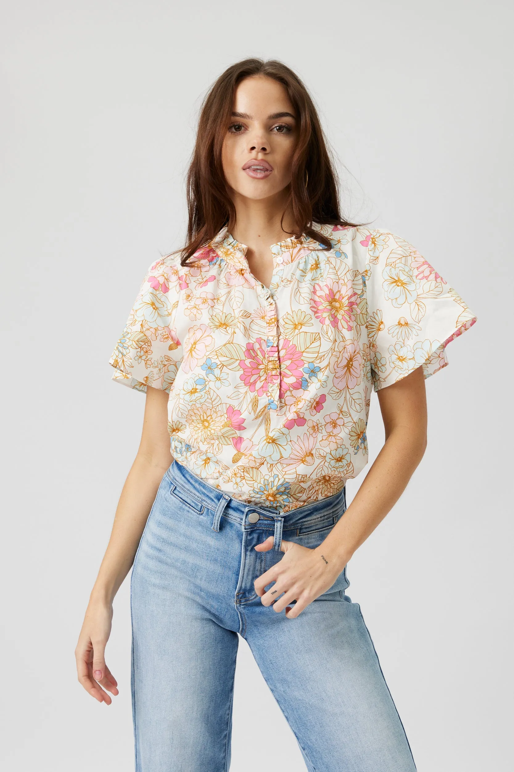 SALE - Macie Floral Top sold by fab'rik