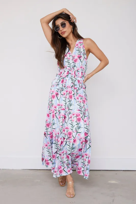 SALE - Sydney Floral Print Maxi Dress sold by fab'rik