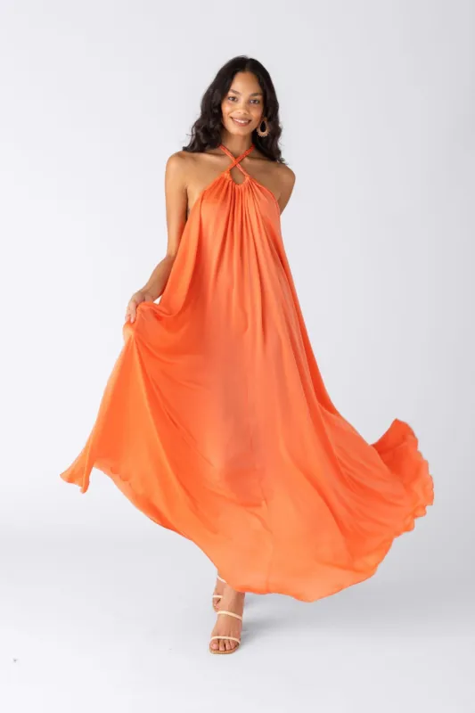 Briella Braided Detail Maxi Dress sold by fab'rik