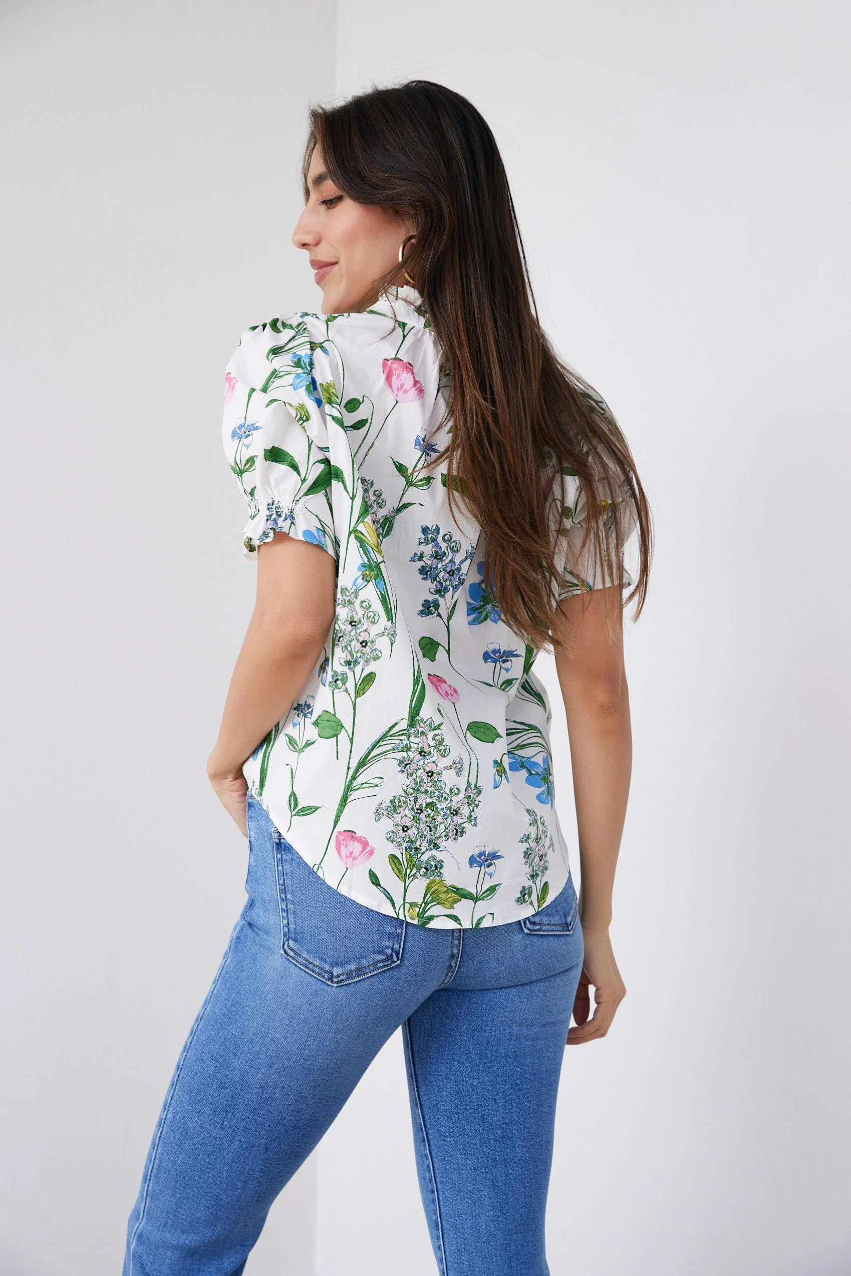 Lilian Floral Blouse sold by fab'rik product image thumbnail 4