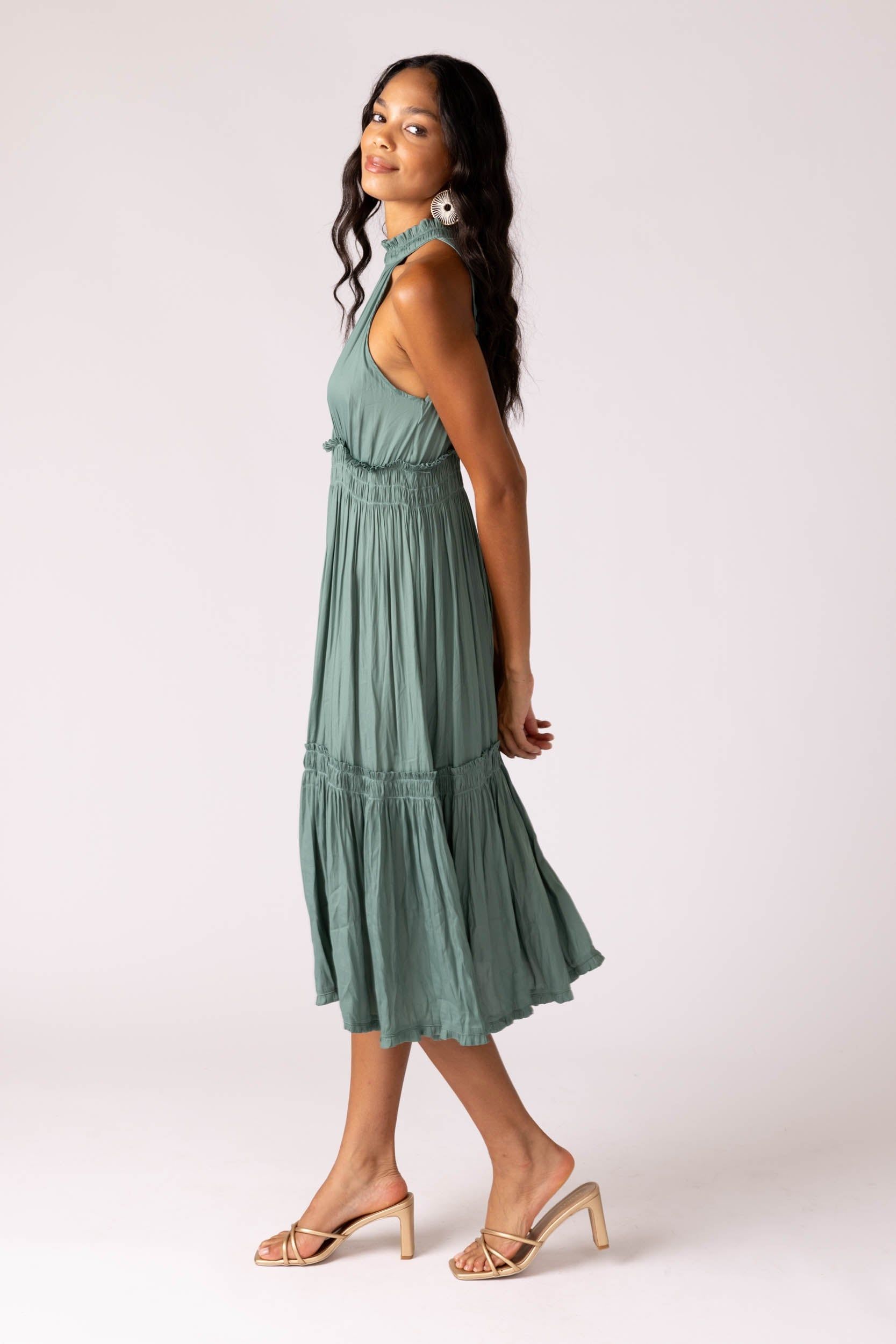 Sydney Halter Neck Midi Dress sold by fab'rik product image thumbnail 4