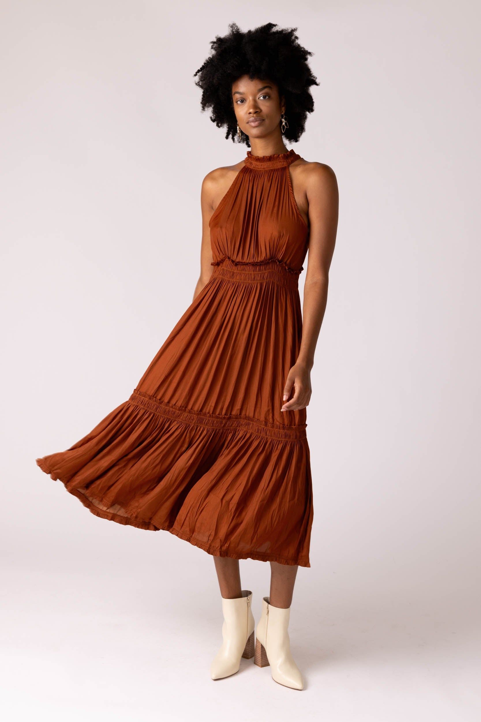 Sydney Halter Neck Midi Dress sold by fab'rik product image thumbnail 3
