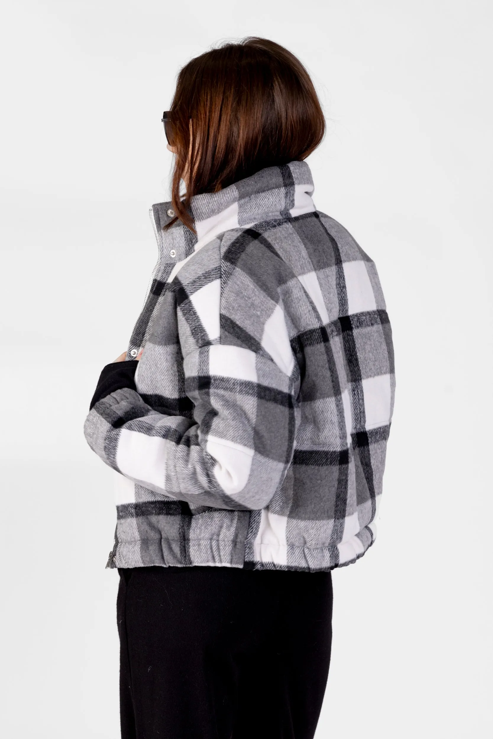 SALE - Aliza Plaid Puffer Jacket sold by fab'rik product image thumbnail 4