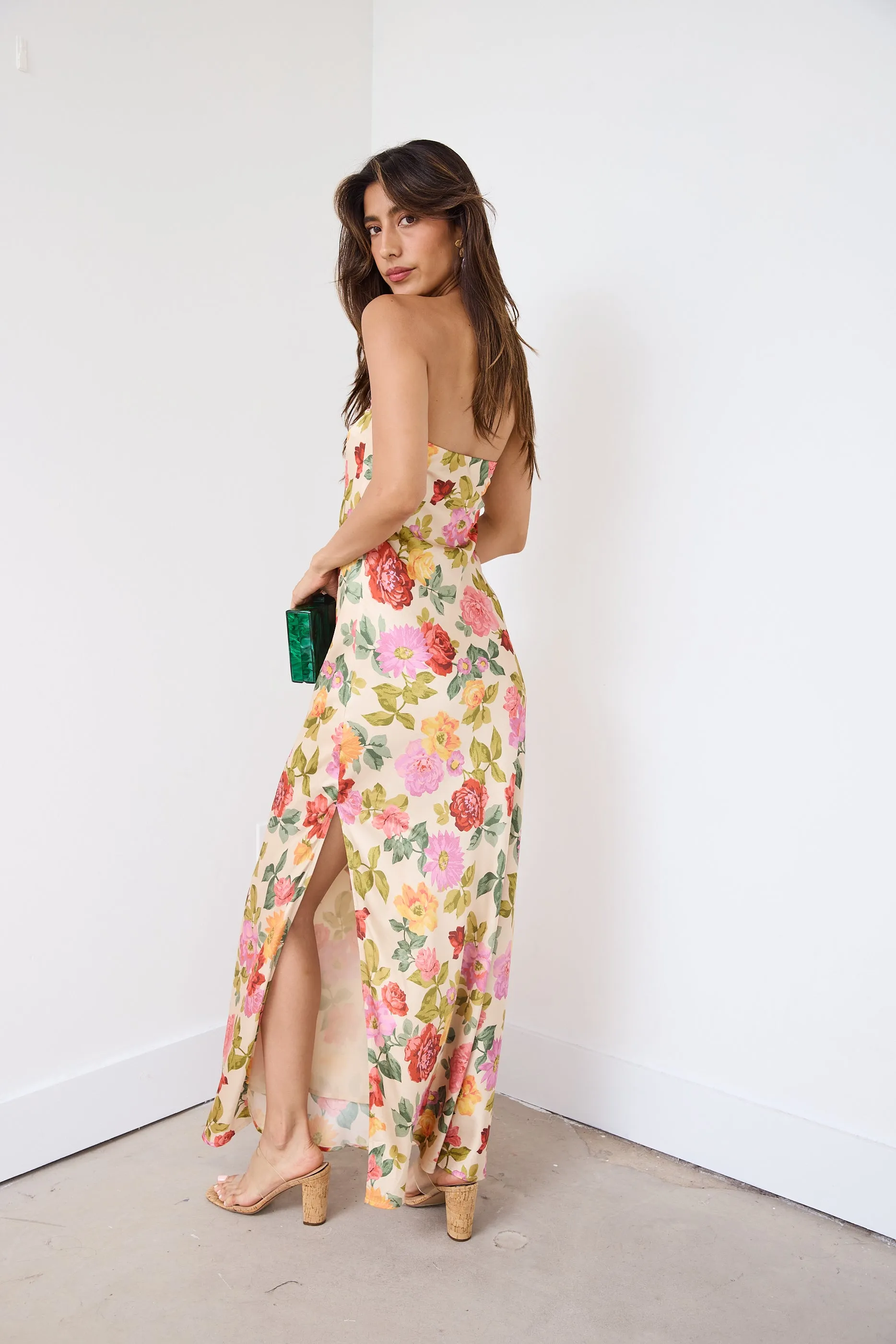 SALE - Aliyah Strapless Floral Maxi Dress sold by fab'rik product image thumbnail 3