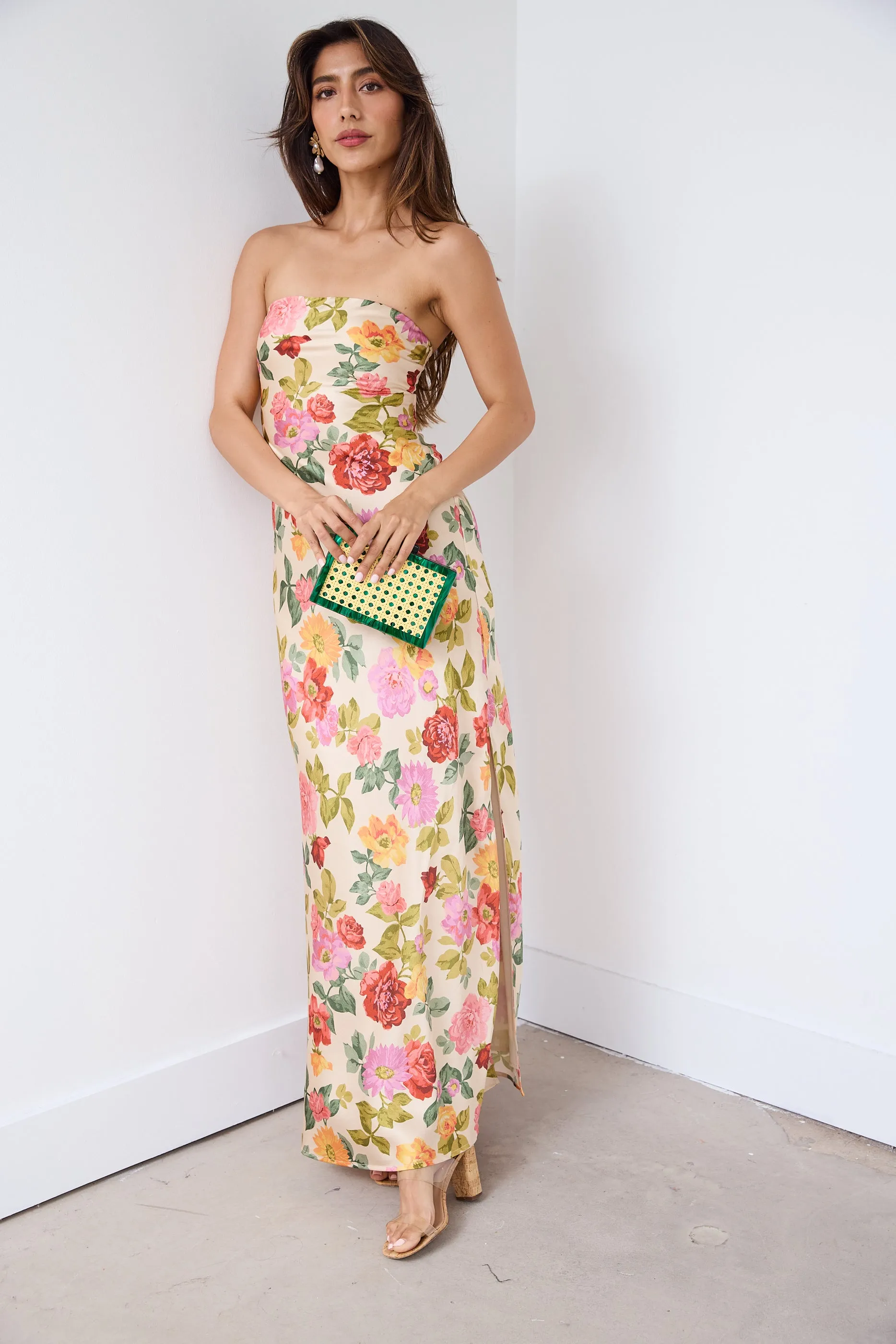 SALE - Aliyah Strapless Floral Maxi Dress sold by fab'rik product image thumbnail 4