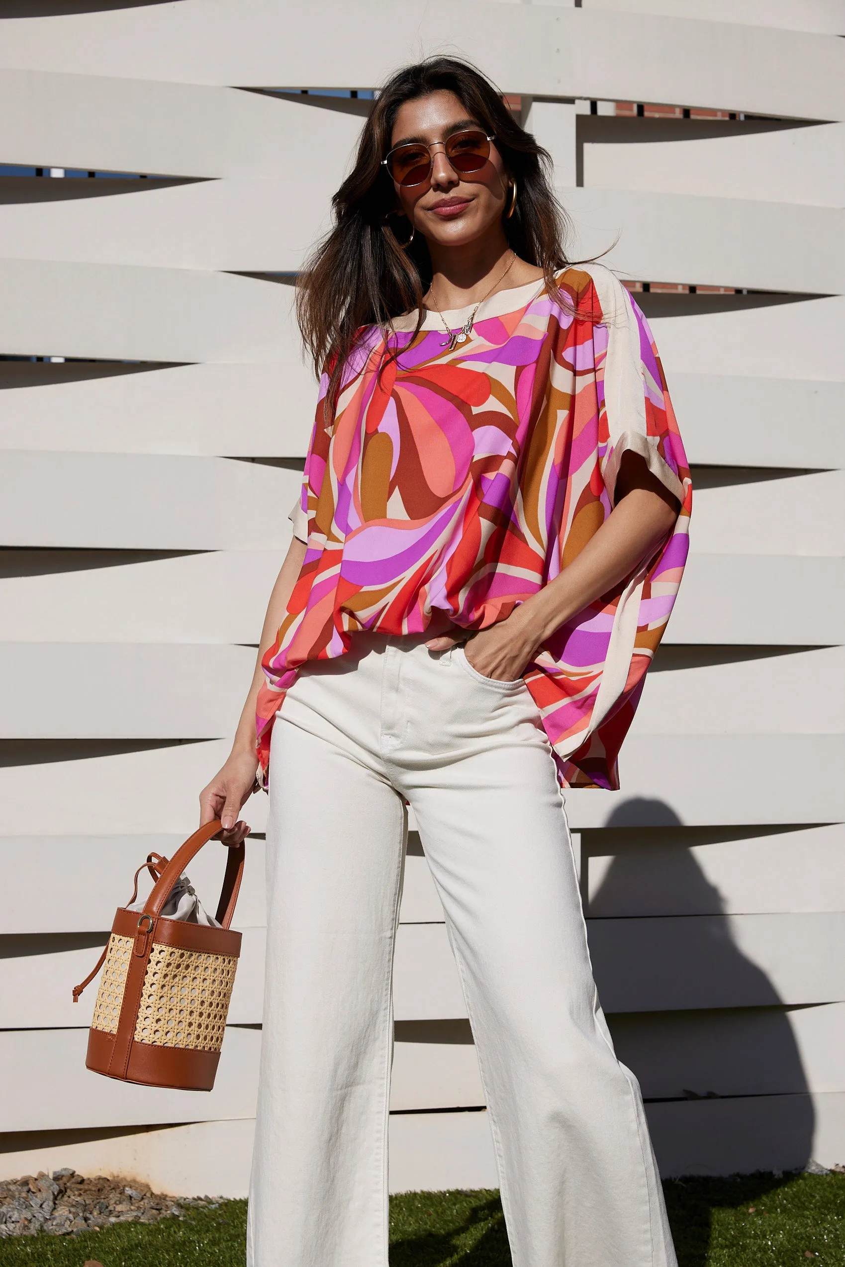 Elaine Enchanted Pastel Top sold by fab'rik