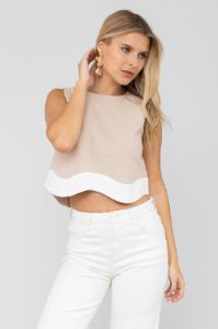 SALE - Neal Sleeveless Cropped Top sold by fab'rik