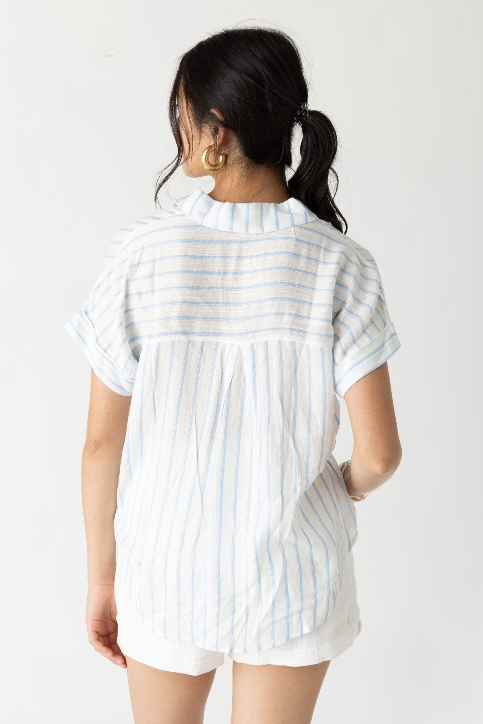 SALE - Daphne Striped Short Sleeve Button Down sold by fab'rik product image thumbnail 2
