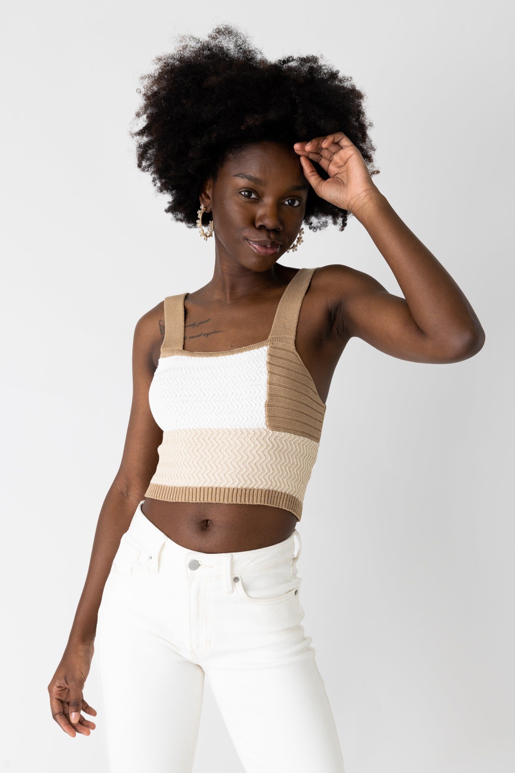 SALE - Kiya Cropped Knit Tank sold by fab'rik product image thumbnail 4