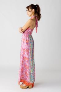 SALE - Verity Mixed Print Halter Maxi Dress sold by fab'rik
