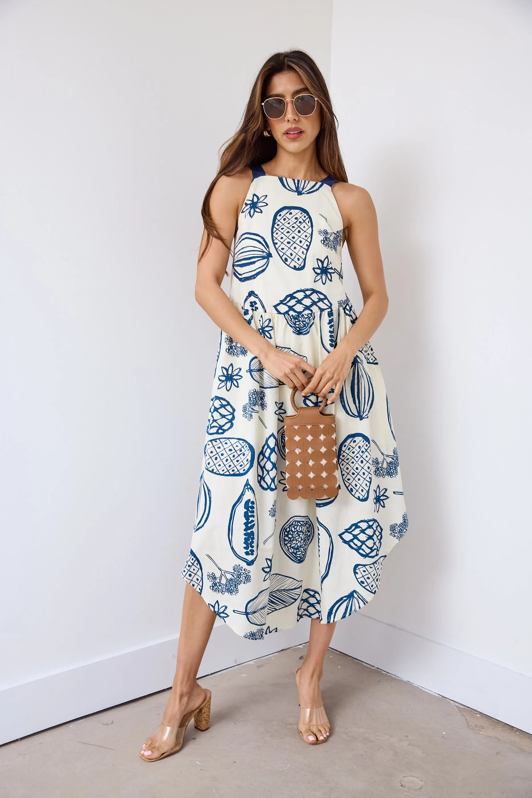 Tijuana Tie Back Midi Dress sold by fab'rik