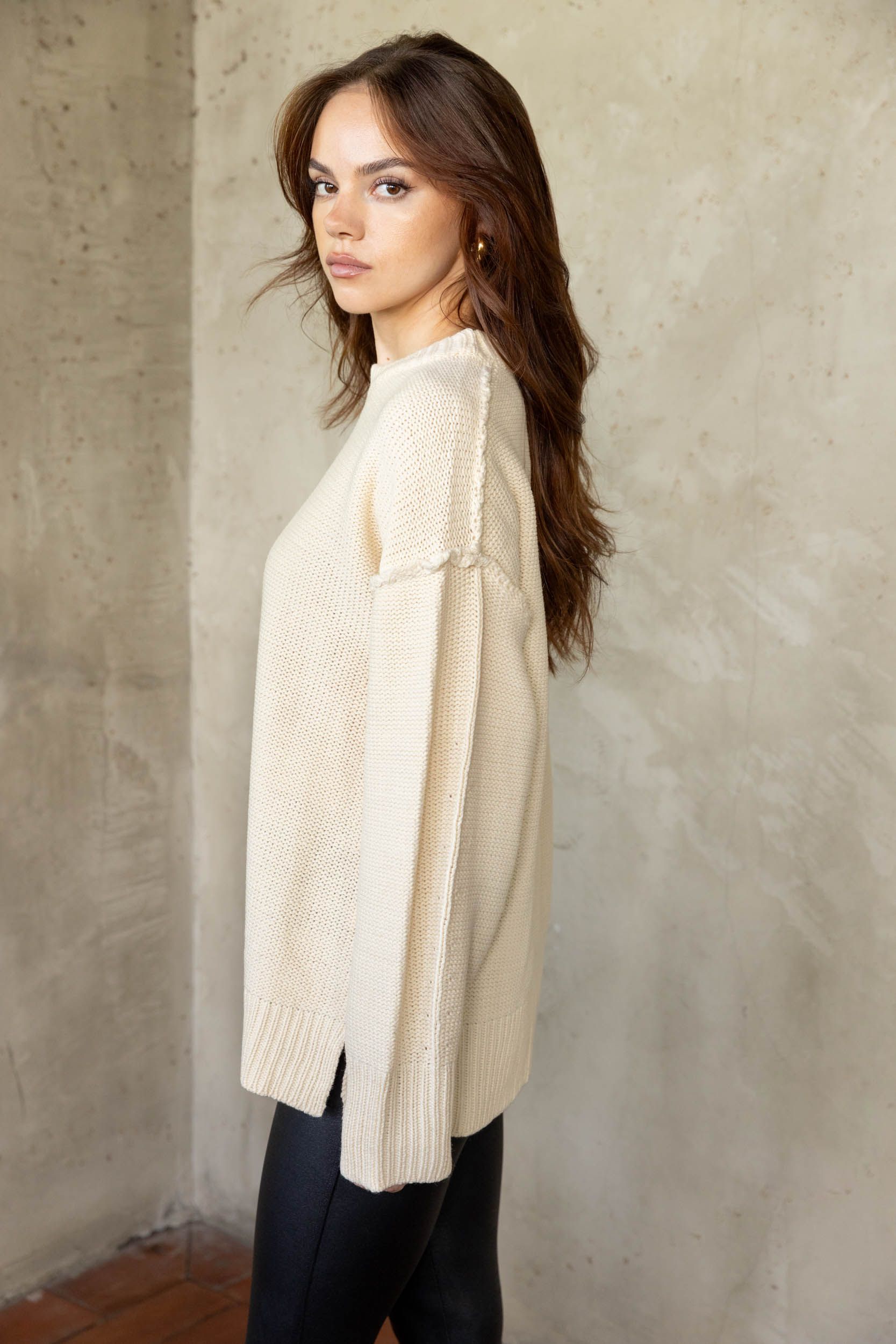 SALE - Charlie Drop Shoulder Sweater sold by fab'rik product image thumbnail 4