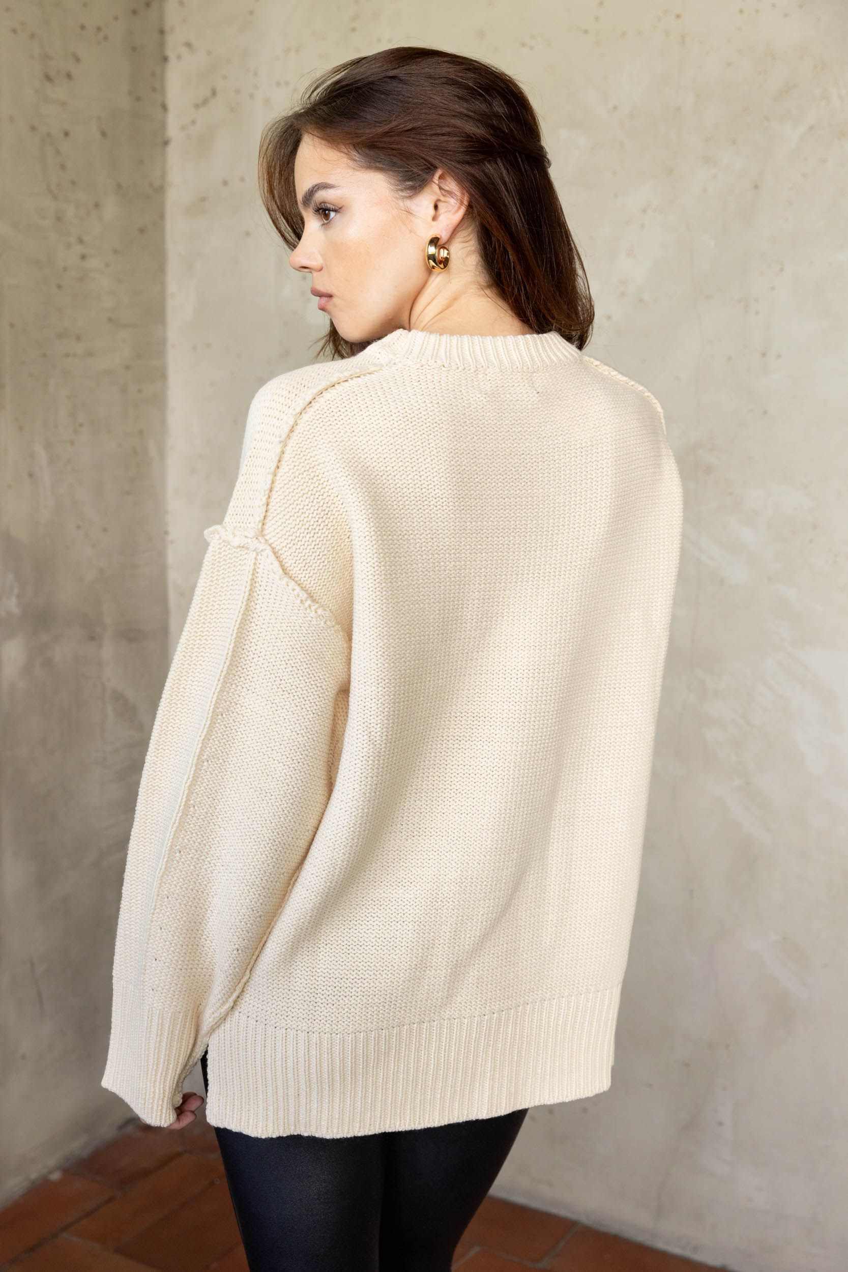 SALE - Charlie Drop Shoulder Sweater sold by fab'rik product image thumbnail 3