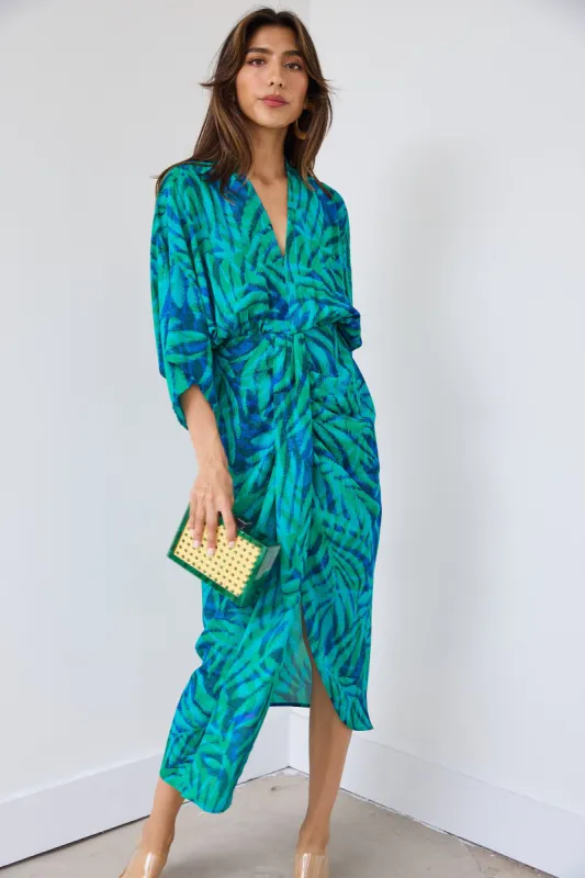 SALE - Stella Short Sleeve Ruched Maxi Dress sold by fab'rik