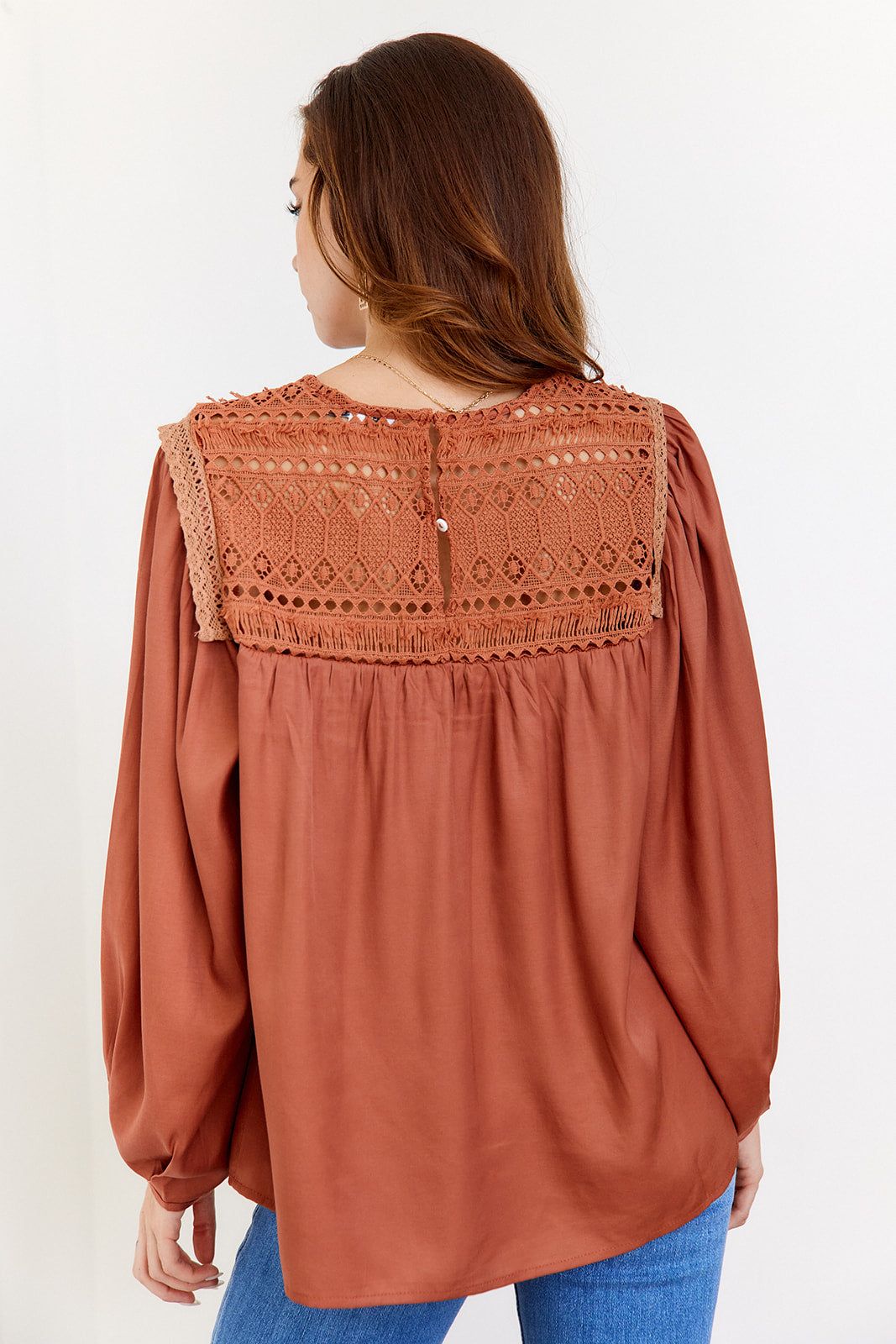 SALE- Kalena Flowy Lace Blouse sold by fab'rik product image thumbnail 2