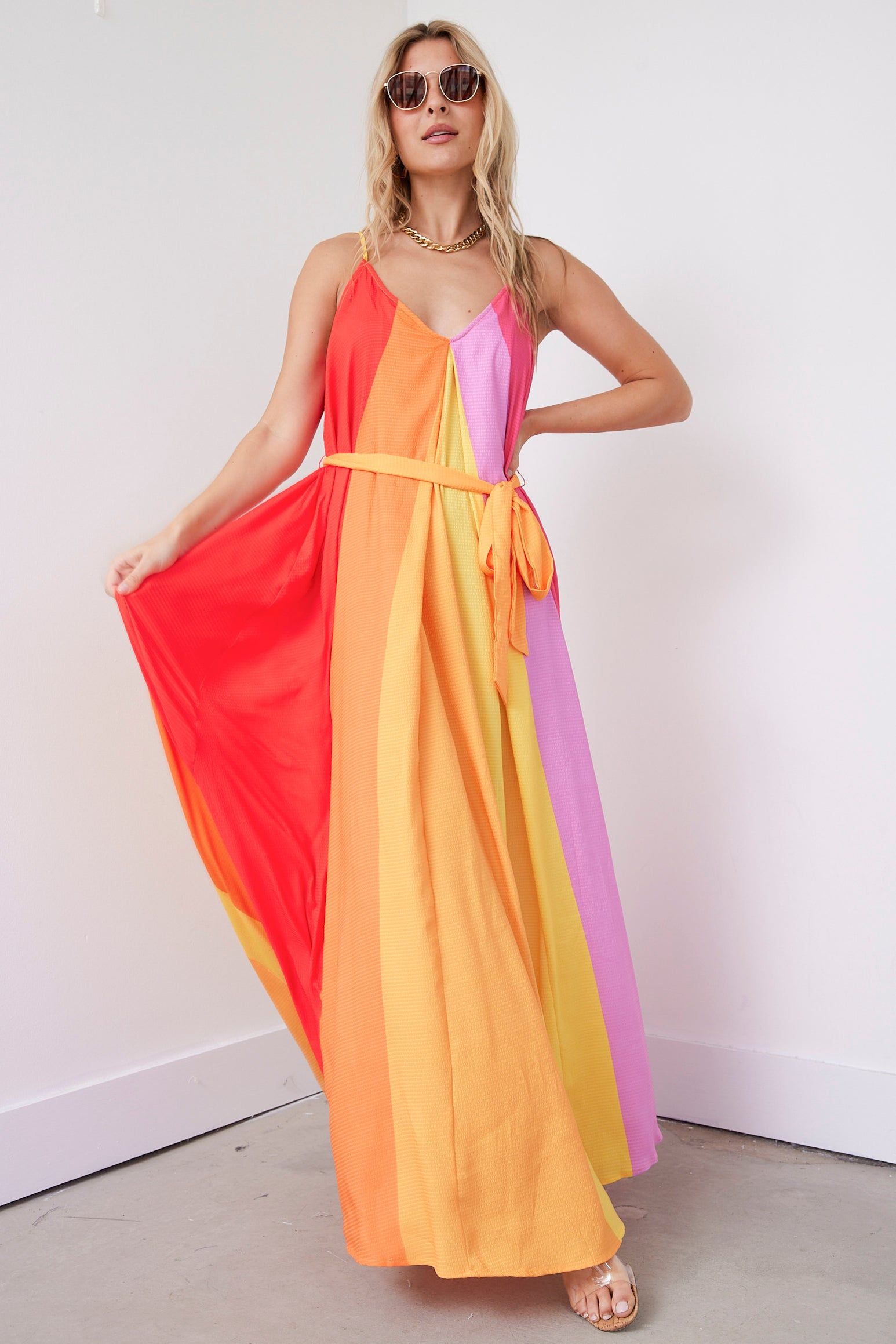 Robbins Printed Woven Maxi Dress sold by fab'rik product image thumbnail 4