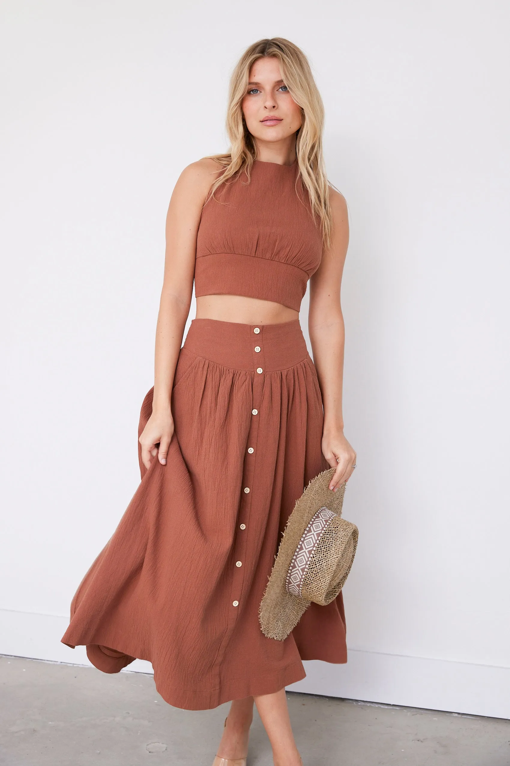 SALE - Annie Linen Maxi Skirt sold by fab'rik product image thumbnail 4