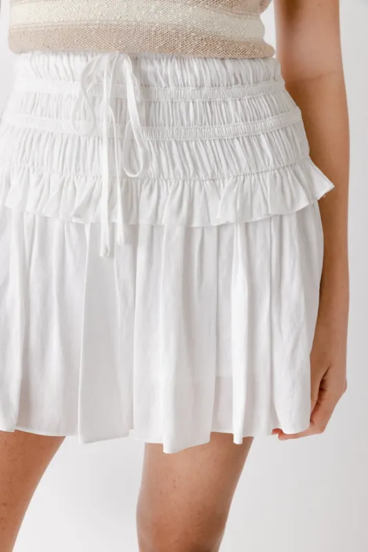 SALE - Ruiz Shirring Detail Skort sold by fab'rik