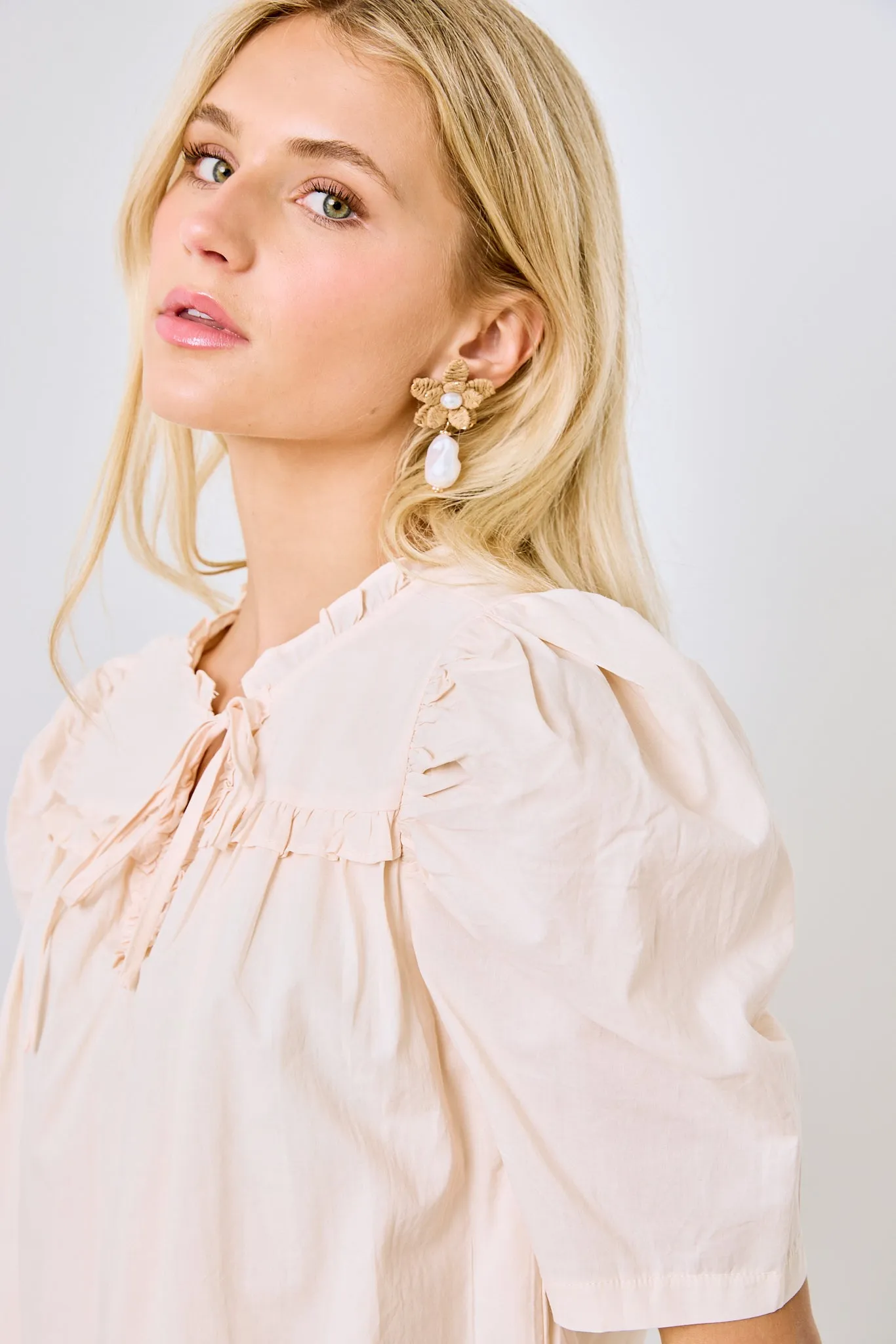 SALE - Courtney Ruffled Puff Sleeve Top sold by fab'rik product image thumbnail 2