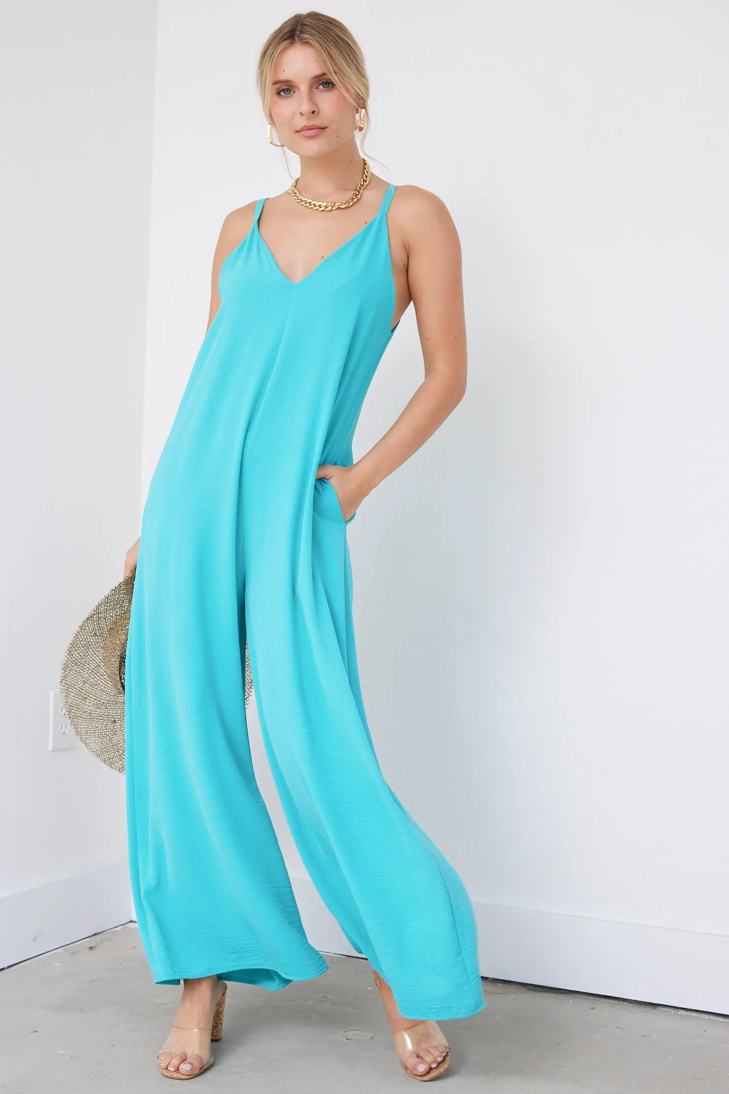 Cara Crepe Cami Jumpsuit sold by fab'rik product image thumbnail 2