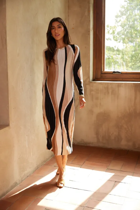 SALE - Seth Printed Long Sleeve Dress sold by fab'rik