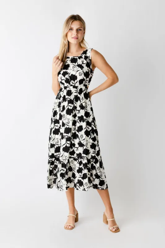 SALE - Tori Floral Open Back Dress sold by fab'rik