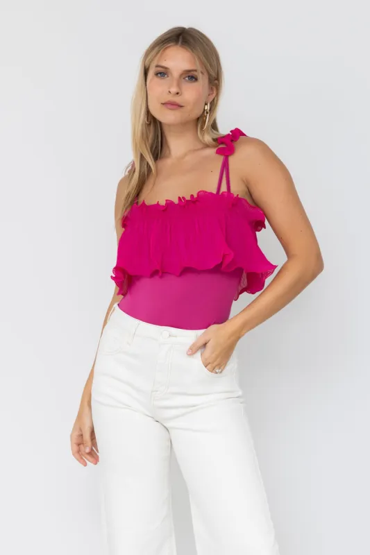 Sloan Ruffled Top Bodysuit sold by fab'rik