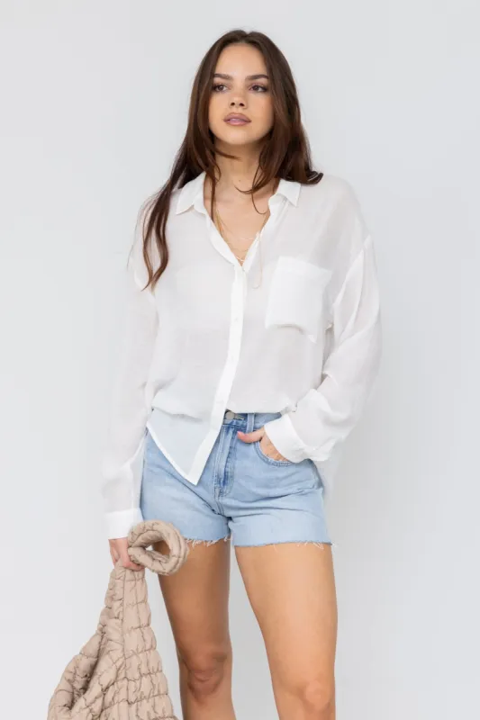 Dora Button Down Blouse sold by fab'rik