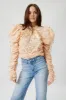SALE - Parker Rhinestone Embellished Puff Sleeve Blouse sold by fab'rik