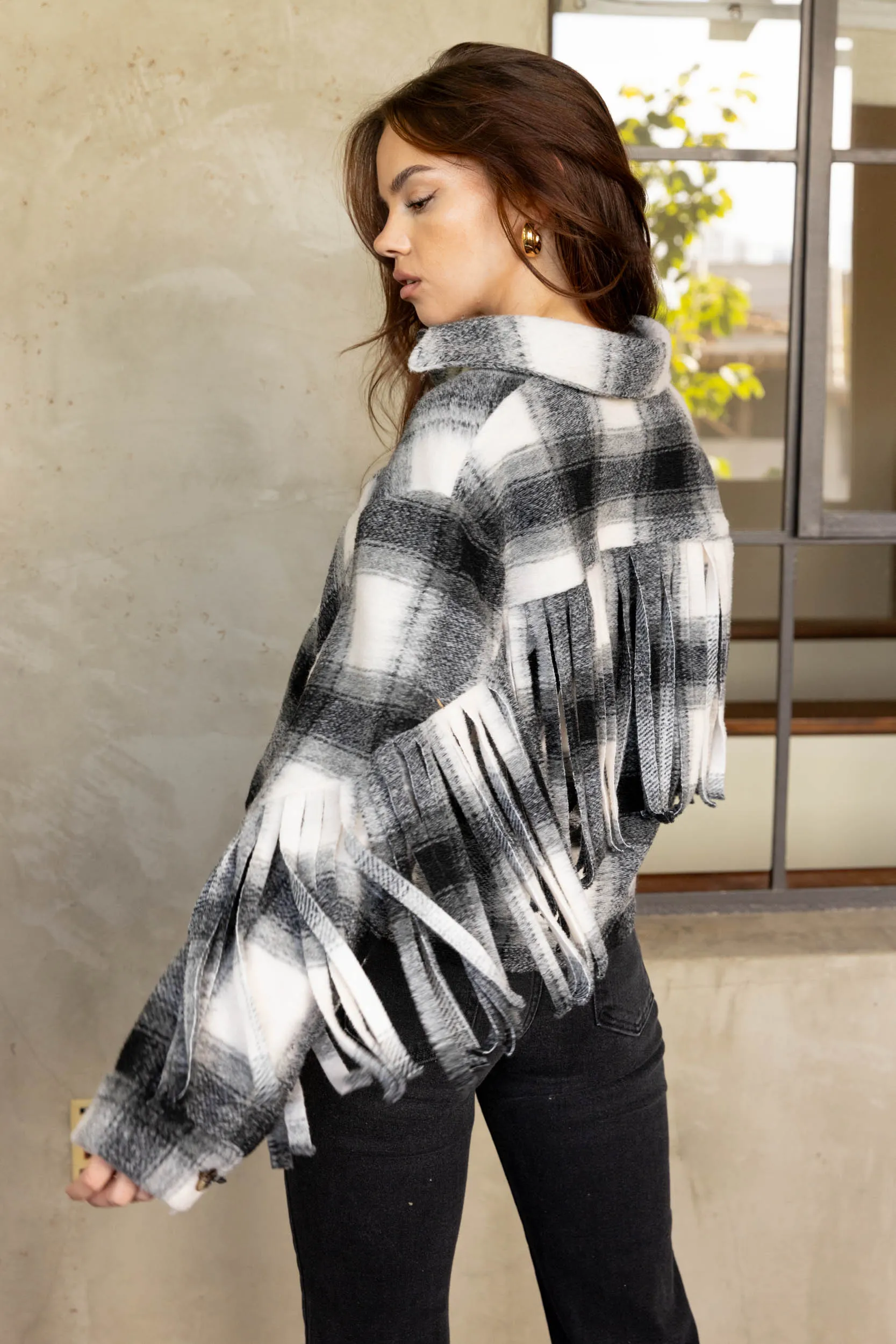 SALE - Brinley Fringe Jacket sold by fab'rik product image thumbnail 3