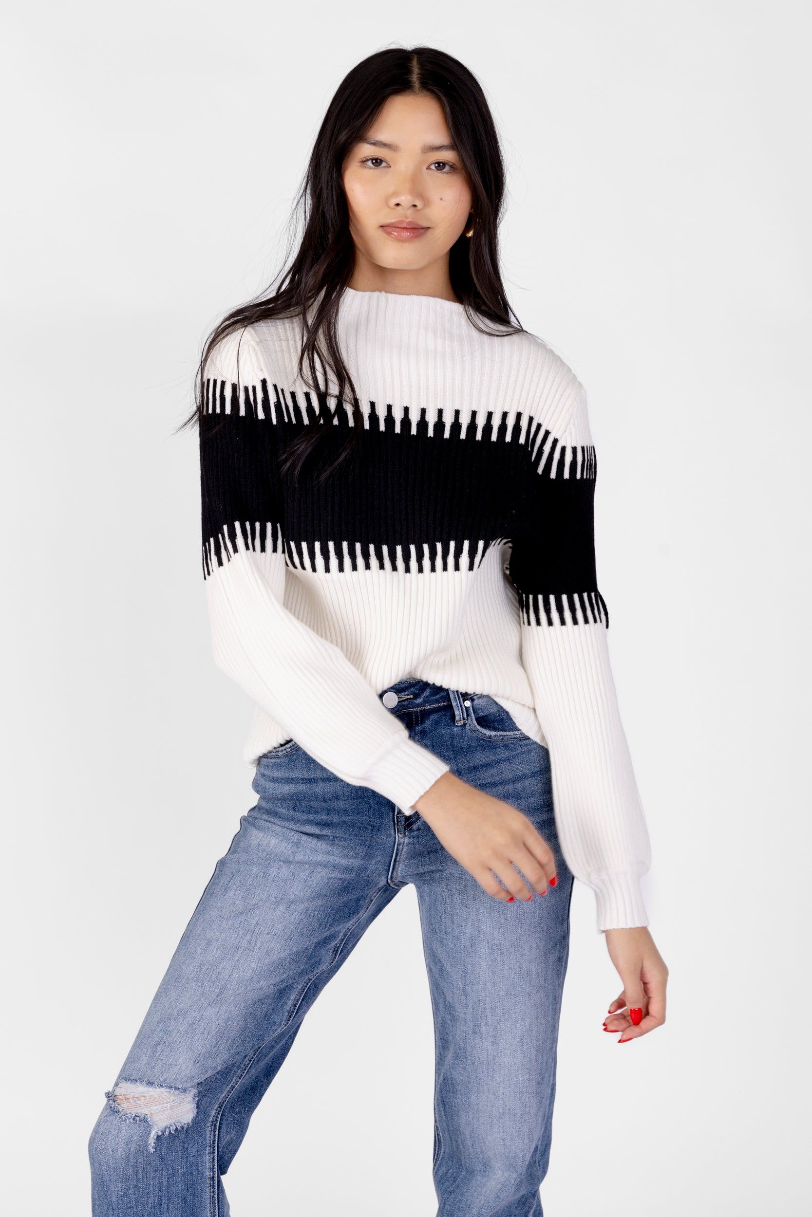 Kristen Colorblocked Sweater sold by fab'rik product image thumbnail 4