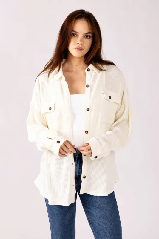 Maika Waffle Knit Shirt sold by fab'rik