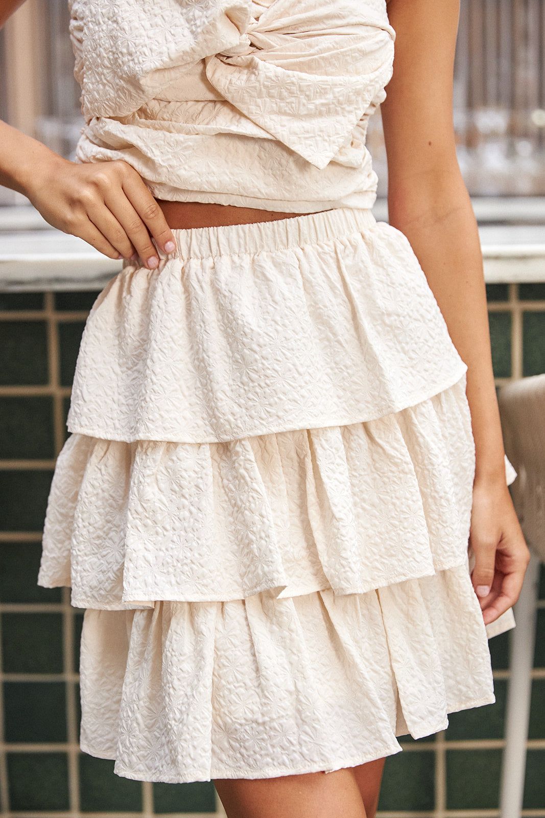 SALE- Evianna Ruffled Mini Skirt sold by fab'rik product image thumbnail 3