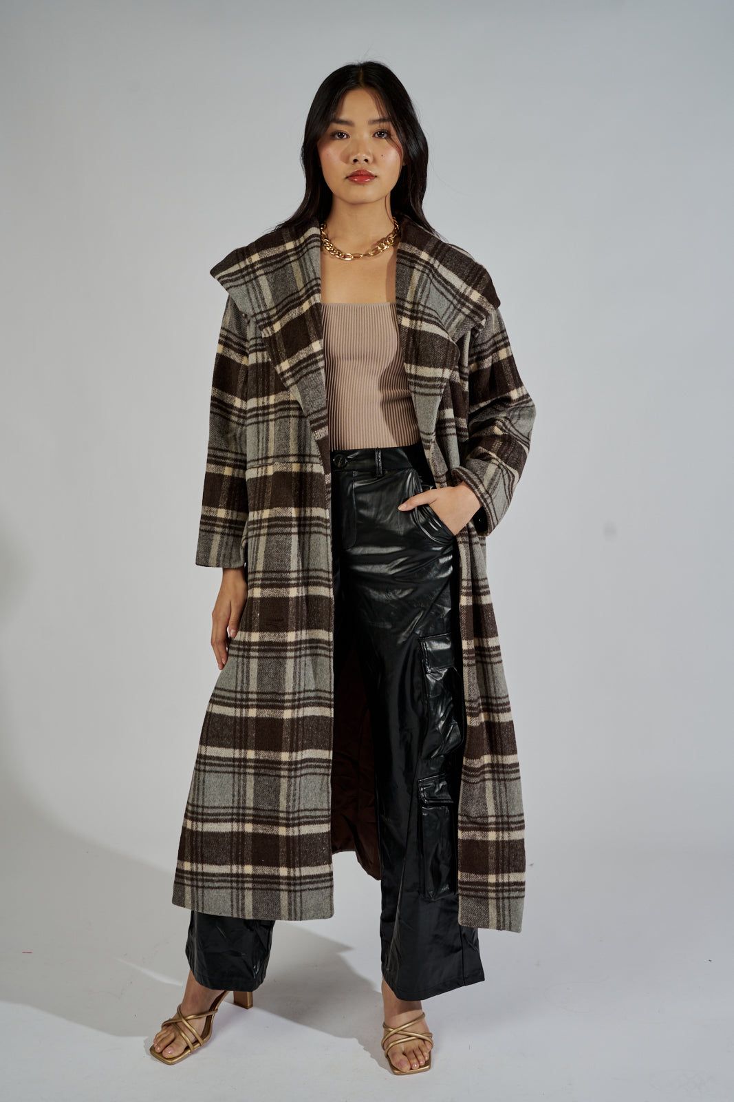 Carson Oversized Plaid Coat sold by fab'rik product image thumbnail 2