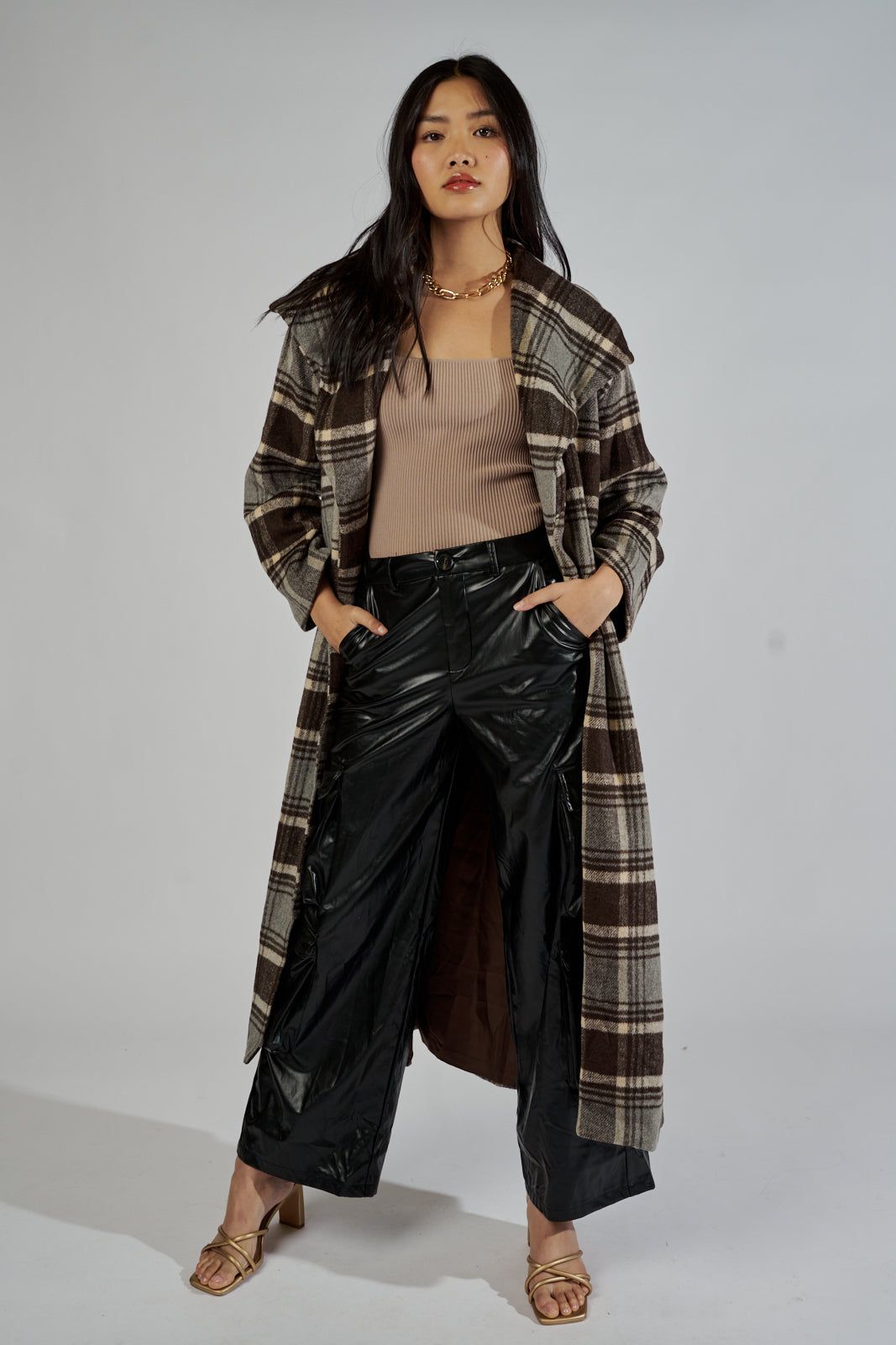 Carson Oversized Plaid Coat sold by fab'rik product image thumbnail 3