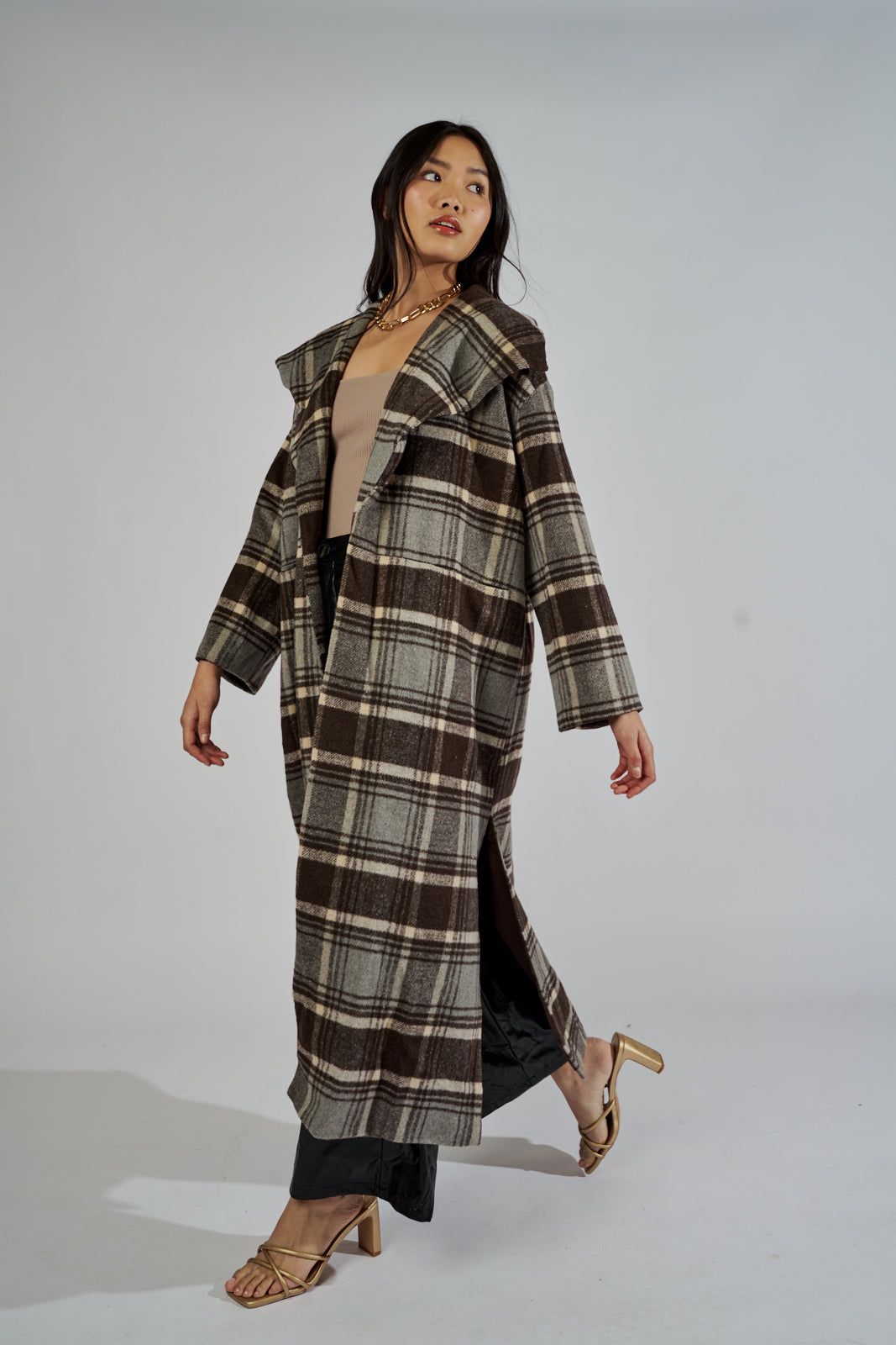 Carson Oversized Plaid Coat sold by fab'rik