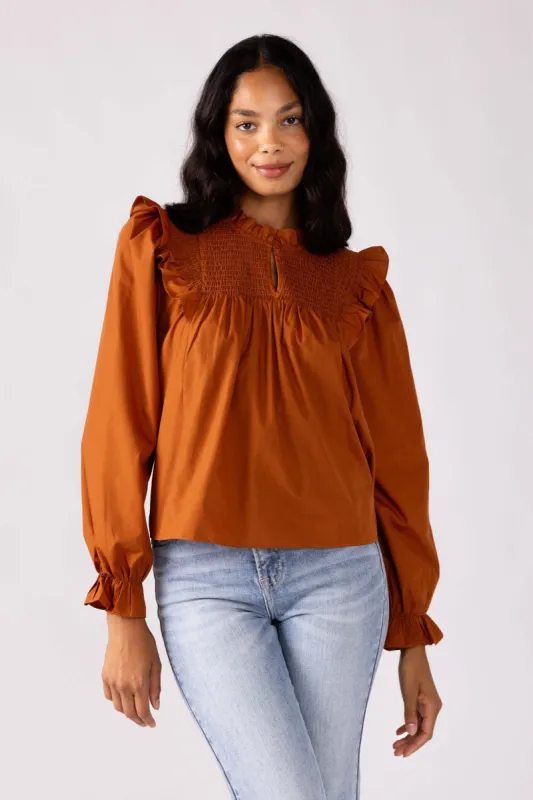 SALE - Haddie Smocked Front Top sold by fab'rik