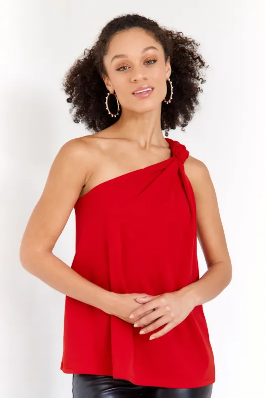 SALE - Rubi One Shoulder Knot Top sold by fab'rik