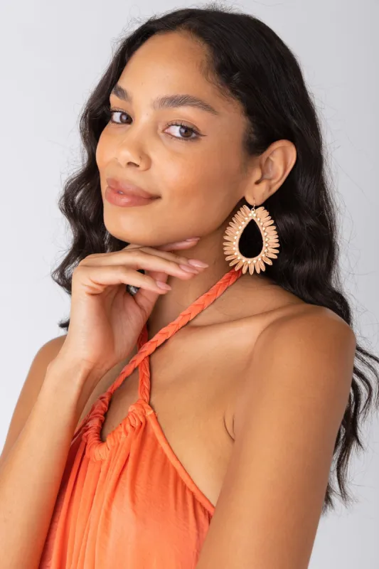 Mila Deco Teardrop Earring sold by fab'rik