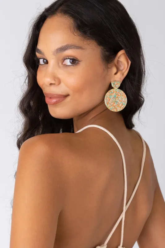 Ink + Alloy Confetti Large Circle Earring sold by fab'rik