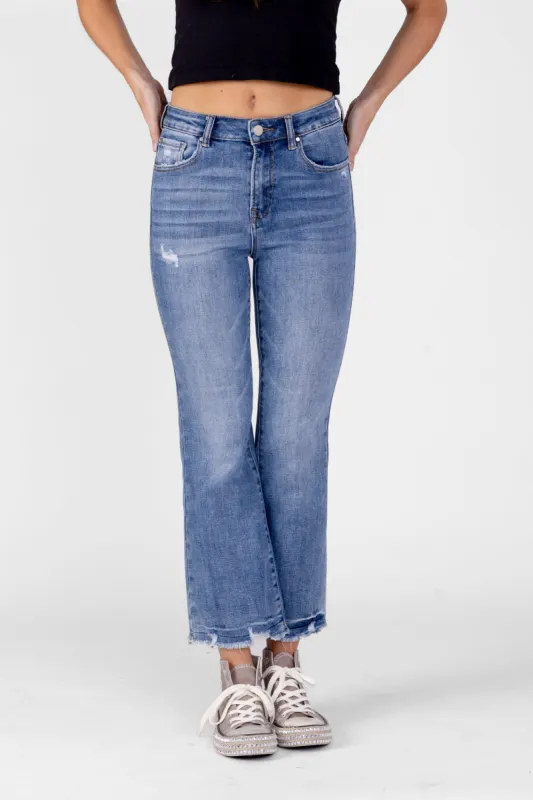 SALE - Kelli Risen High Rise Ankle Flare Jeans sold by fab'rik