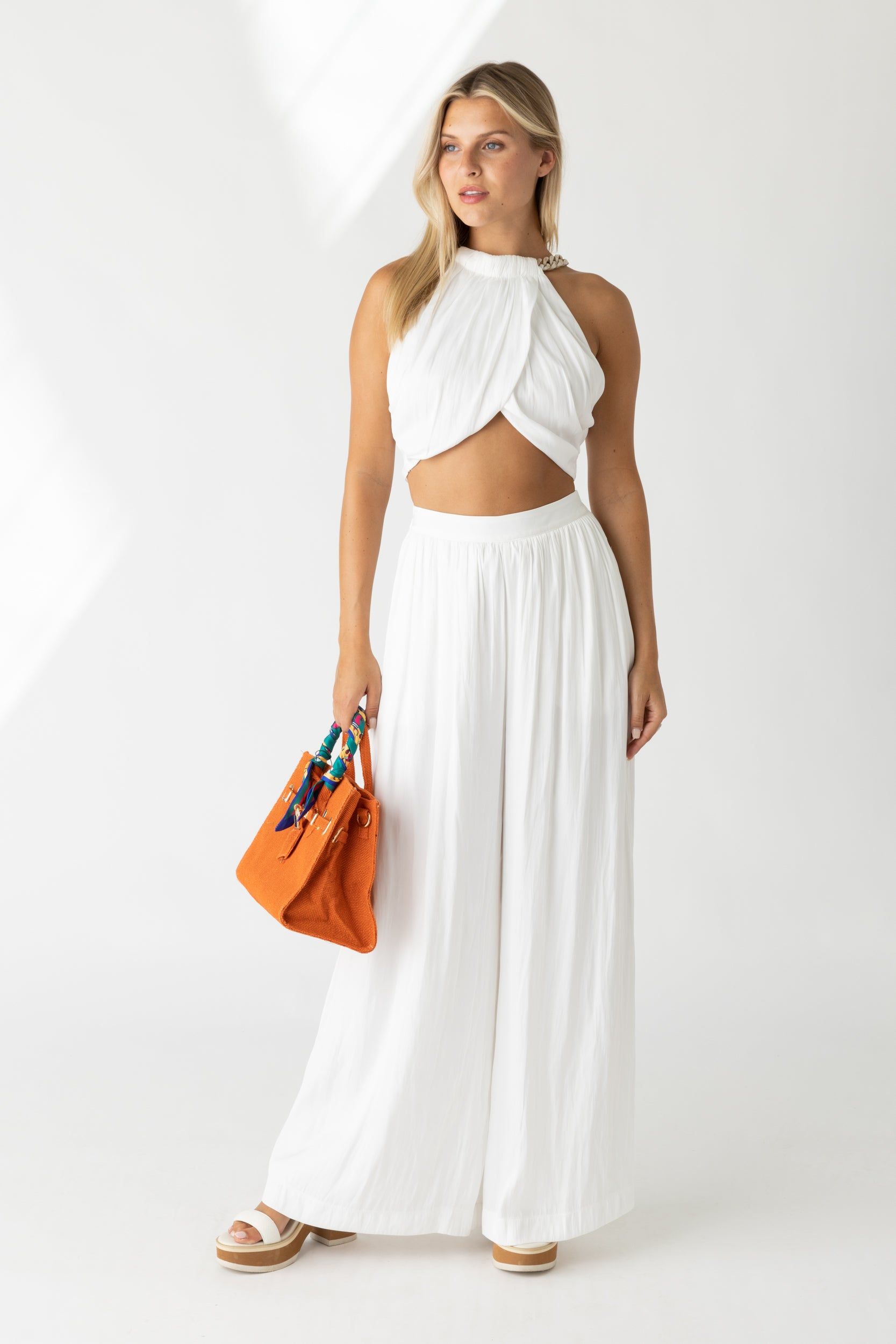 Kelli Chain Detail Wrap Crop Top sold by fab'rik product image thumbnail 4