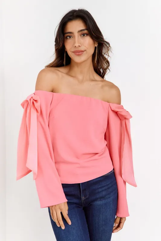 SALE - Kilah Bow Detail Blouse sold by fab'rik