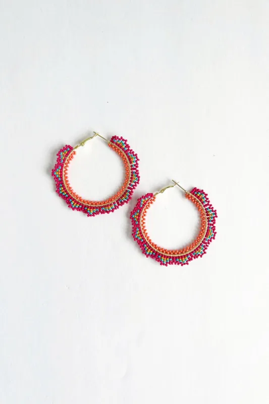 SALE - Ink + Alloy Crochet Hoop Earring sold by fab'rik