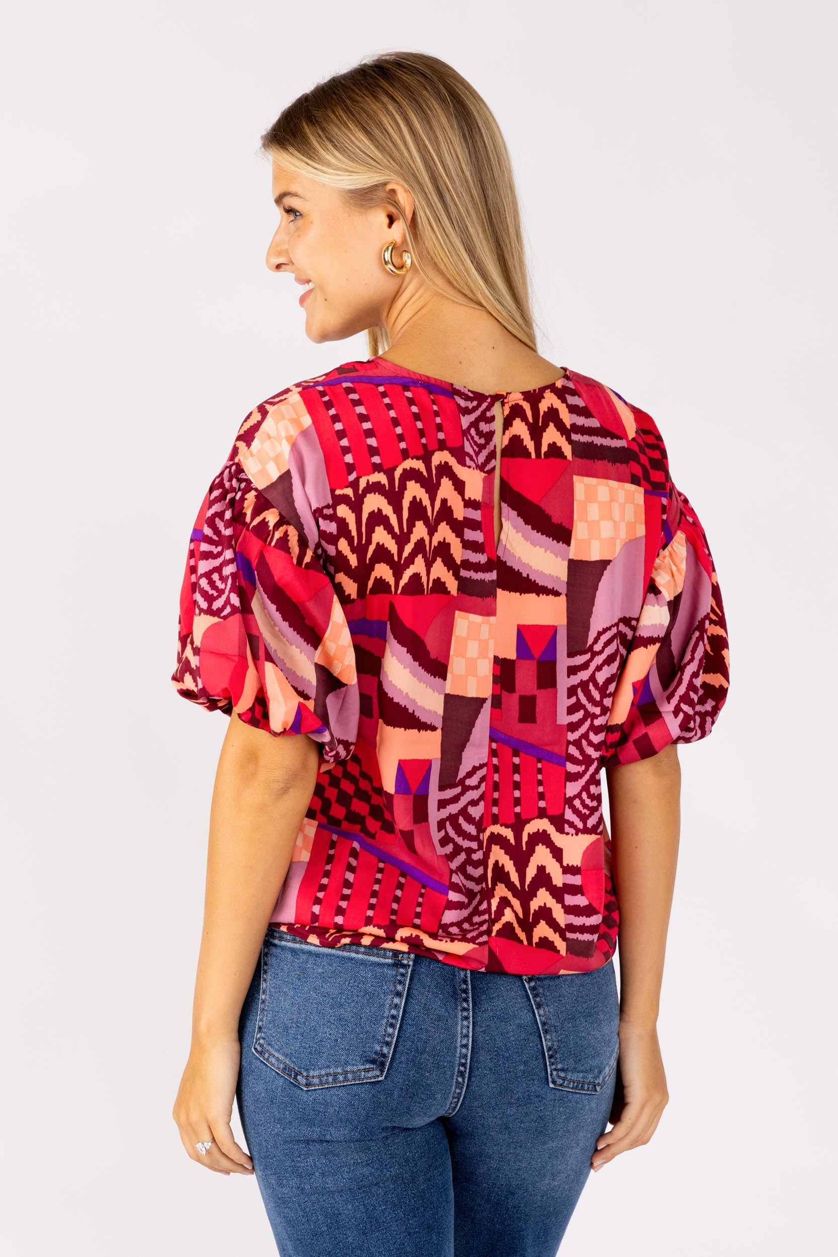 SALE - Bali Printed Blouse sold by fab'rik product image thumbnail 4