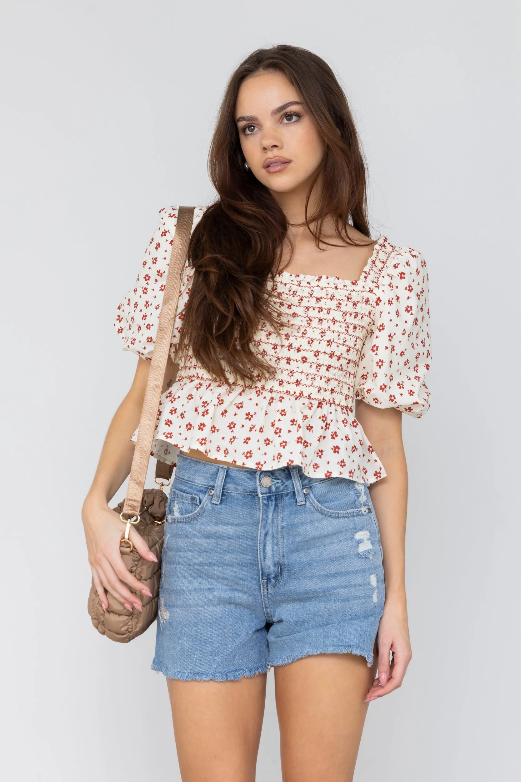 SALE - Gavin Floral Peplum Top sold by fab'rik product image thumbnail 2