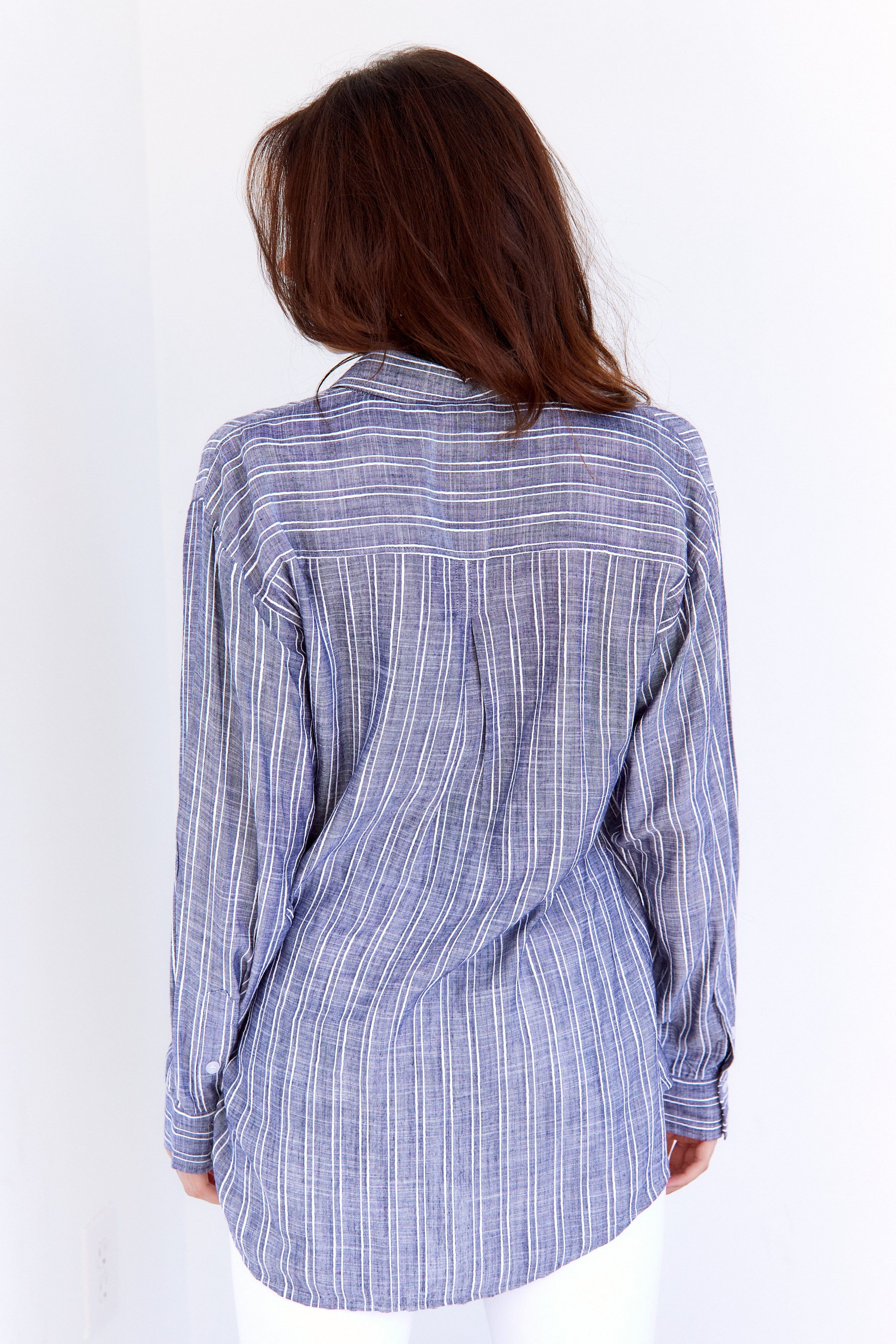 Claire Textured Stripe Button Down sold by fab'rik product image thumbnail 2