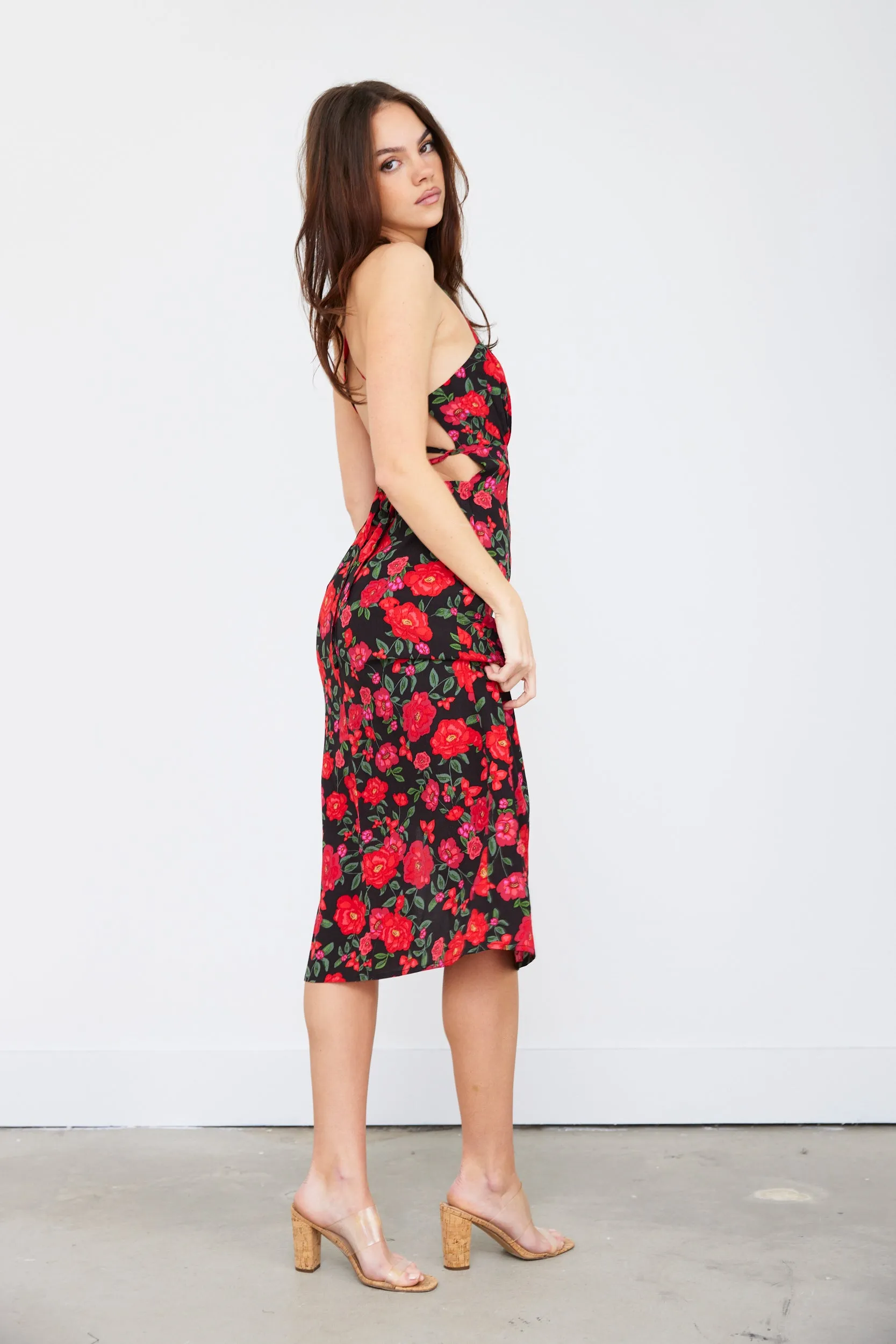 SALE - Carter Sleeveless Tie Back Midi Dress sold by fab'rik product image thumbnail 4