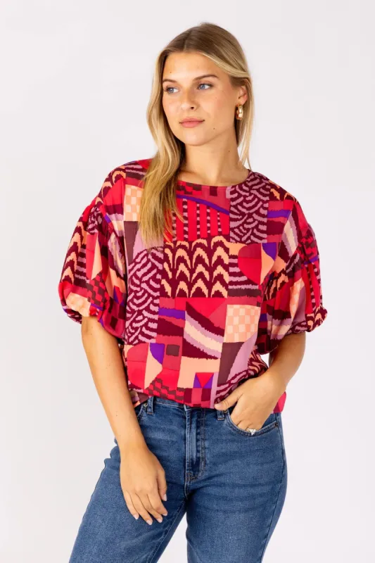 SALE - Bali Printed Blouse sold by fab'rik
