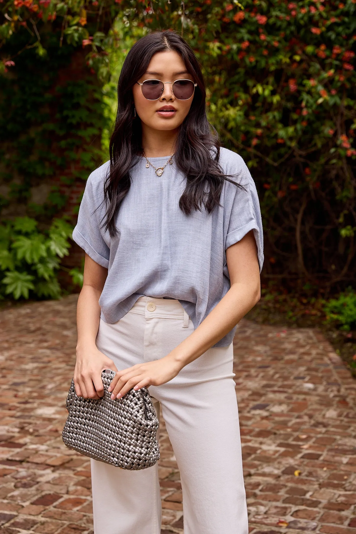 Villa Linen Top sold by fab'rik